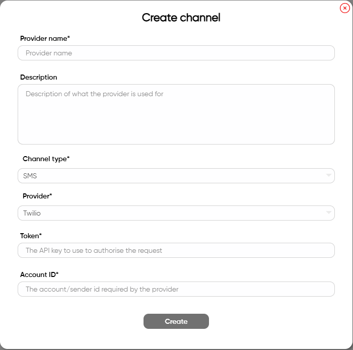 `Create a new channel.`