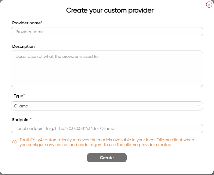 `Custom provider.`
